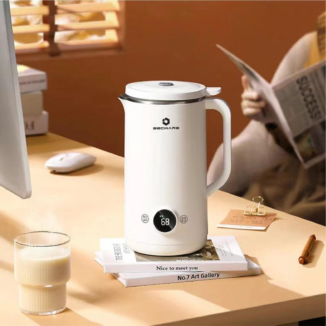BECWARE Soy Milk Maker Machine Multifunctional Home High Speed Soymilk Blender 600ml 110V