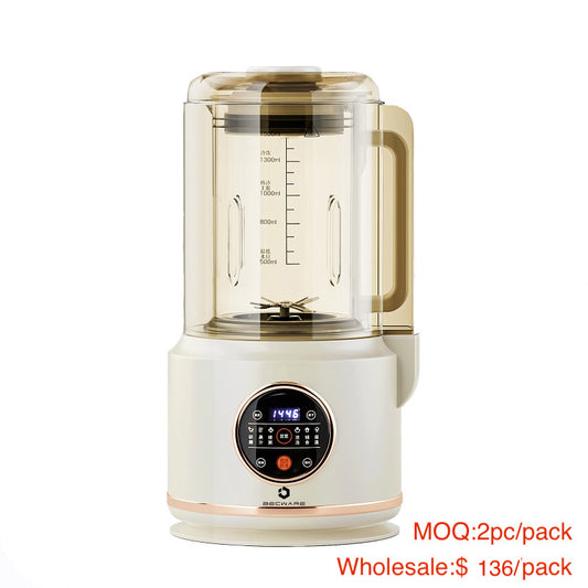BECWARE Multifunctional heater Blender，Juice and Smoothies and soybean milk with 1300ml Glass Jar, Auto-Programs Functions with LED display  110V   2pc/pack