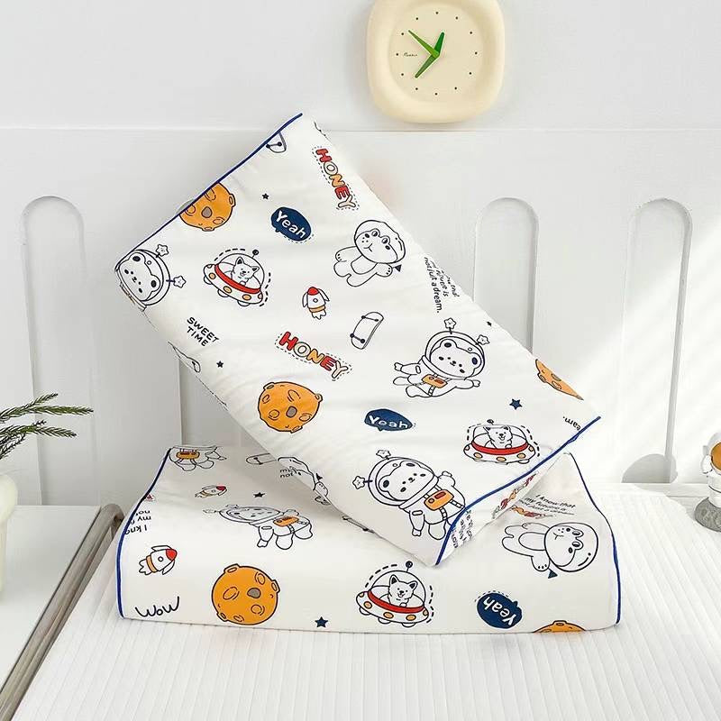 BECWARE Factory direct sales of children's memory foam  pillows with cartoon patterns available in multiple colors for customization MOQ:6pc