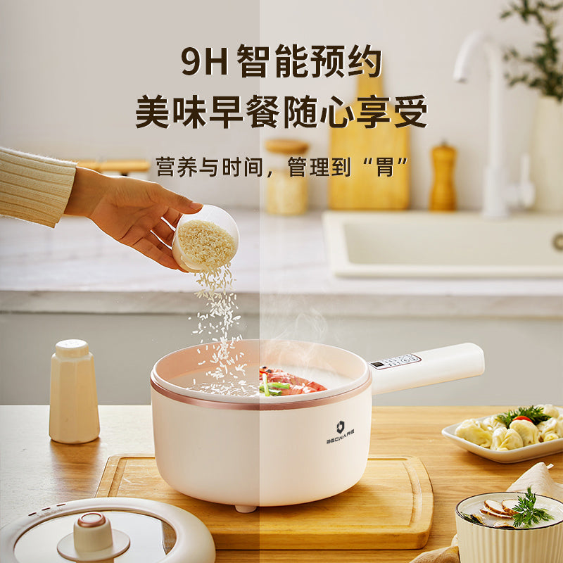 BECWARE multifunctional electric frying pot and steamer non-stick hot pot 3L capacity