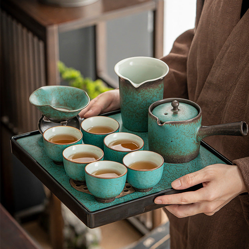 BECWARE Exquisite Turquoise Tea Set Chinese Traditional Kung Fu Tea Set  2pc/pack